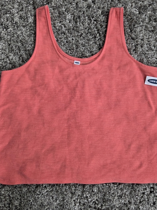 Old Navy Tops - Old Navy Coral Knit Sleeveless Scoop Neck Tank Top Women Size L